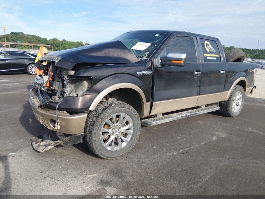 Vin: 1ftfw1ef0dfb59843, lot: 45692678, ford f-150 lariat 20132