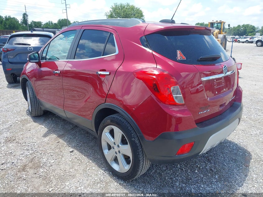 Vin: kl4cjbsbxfb242595, lot: 45692849, buick encore convenience 20153