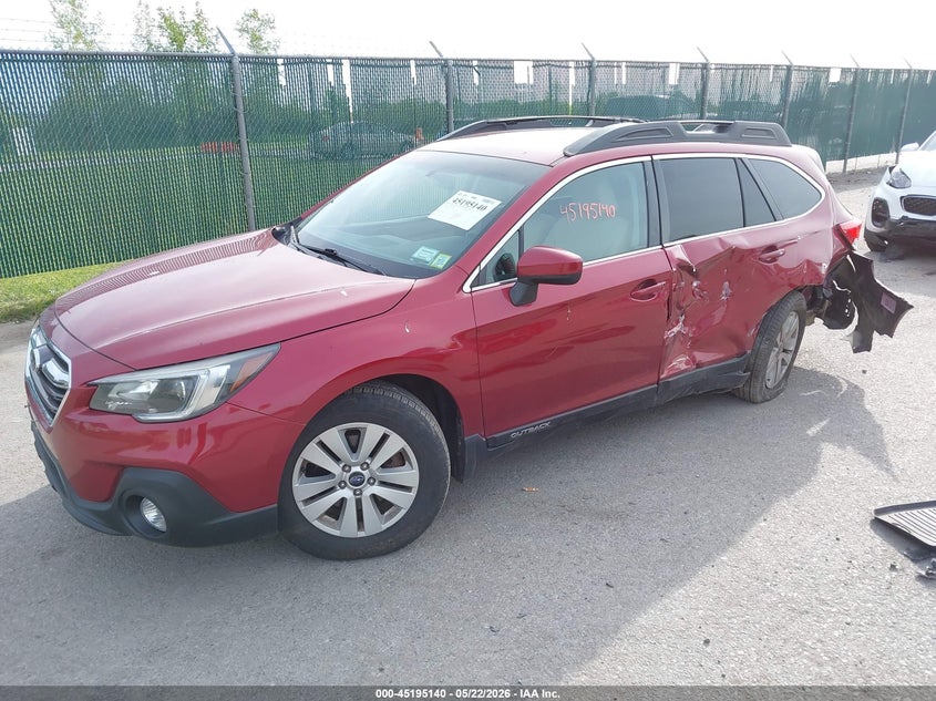 Vin: 4s4bsacc6j3351103, lot: 45692868, subaru outback 2.5i premium 20182