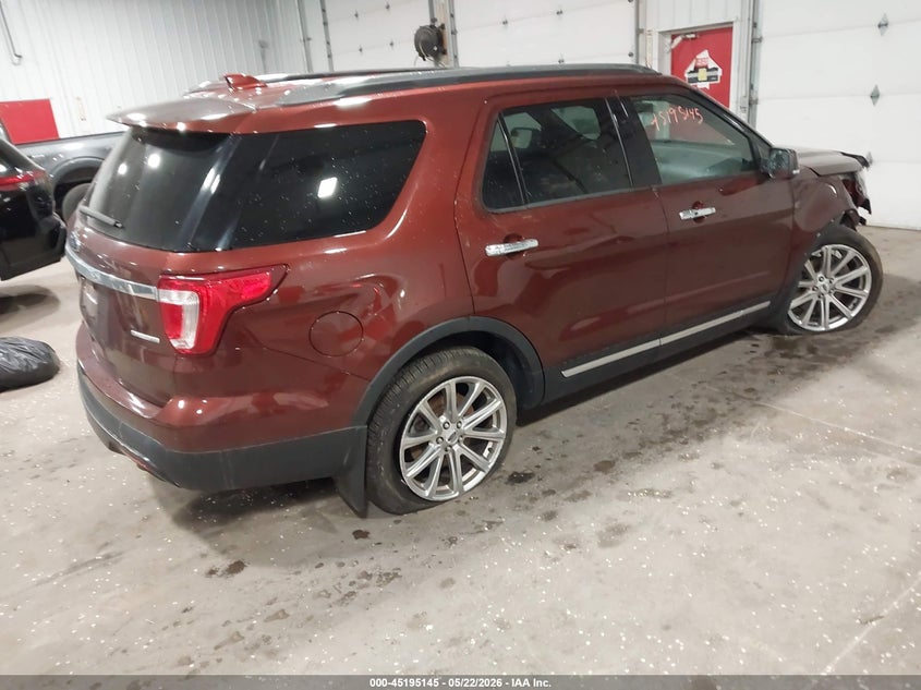 Vin: 1fm5k7f83ggb52468, lot: 45692873, ford explorer limited 20164