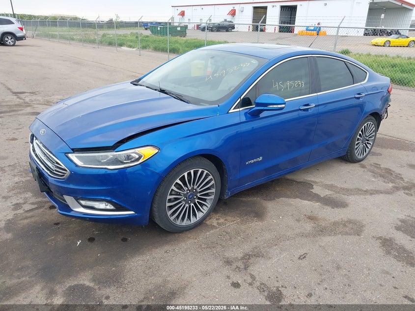Vin: 3fa6p0ru0hr383810, lot: 45692961, ford fusion hybrid titanium 20172