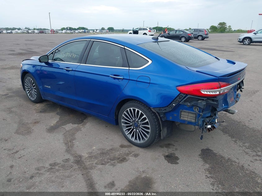 Vin: 3fa6p0ru0hr383810, lot: 45692961, ford fusion hybrid titanium 20173