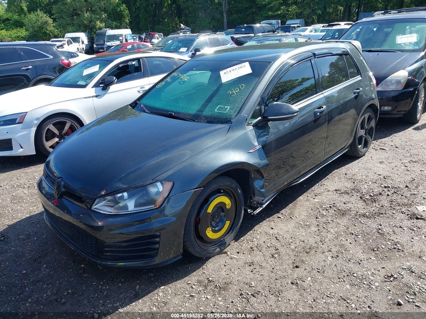 Vin: 3vw4t7au1hm075749, lot: 45693010, volkswagen golf gti autobahn 4-door/s 4-door/se 4-door/sport 4-door 20172