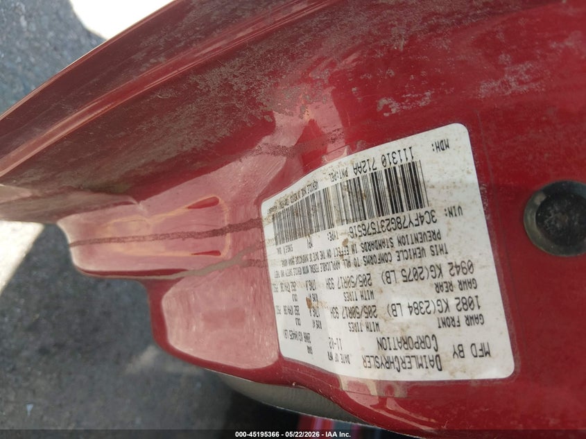2003 Chrysler Pt Cruiser Gt VIN: 3C4FY78G23T576516 Lot: 45195366