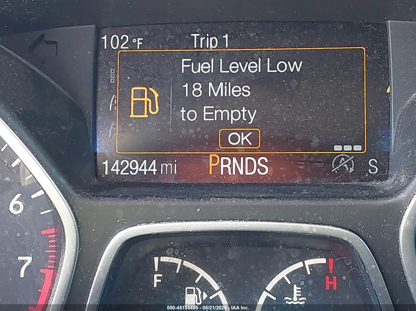 2018 FORD ESCAPE SPORT UTILITY VEHICLE 1.5L I-4 DI, DOHC, VVT, TURBO, 179HP