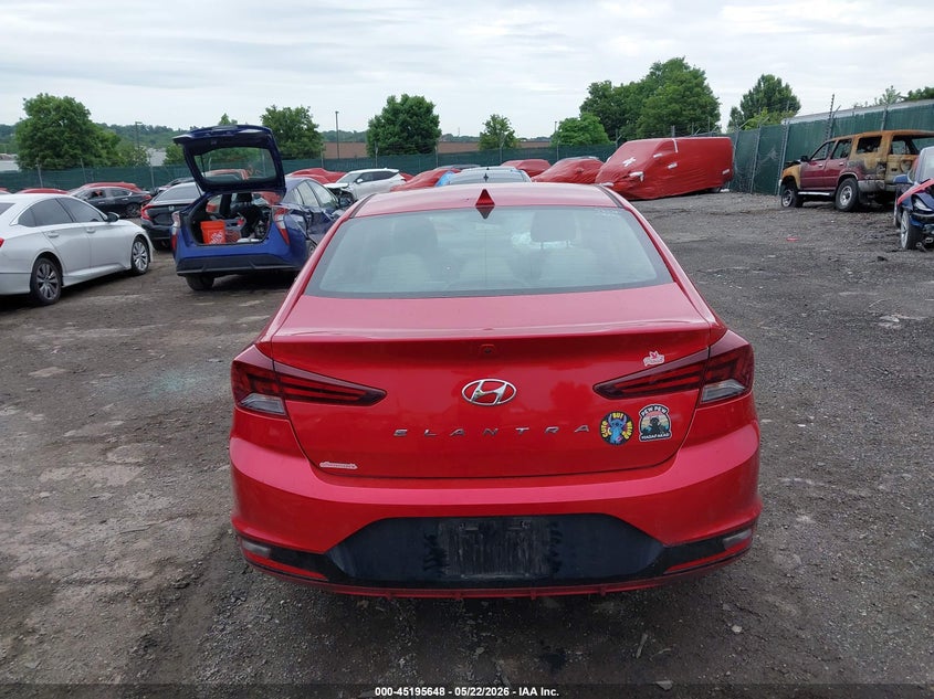 VIN 5NPD84LFXLH562819 2020 HYUNDAI ELANTRA SEL