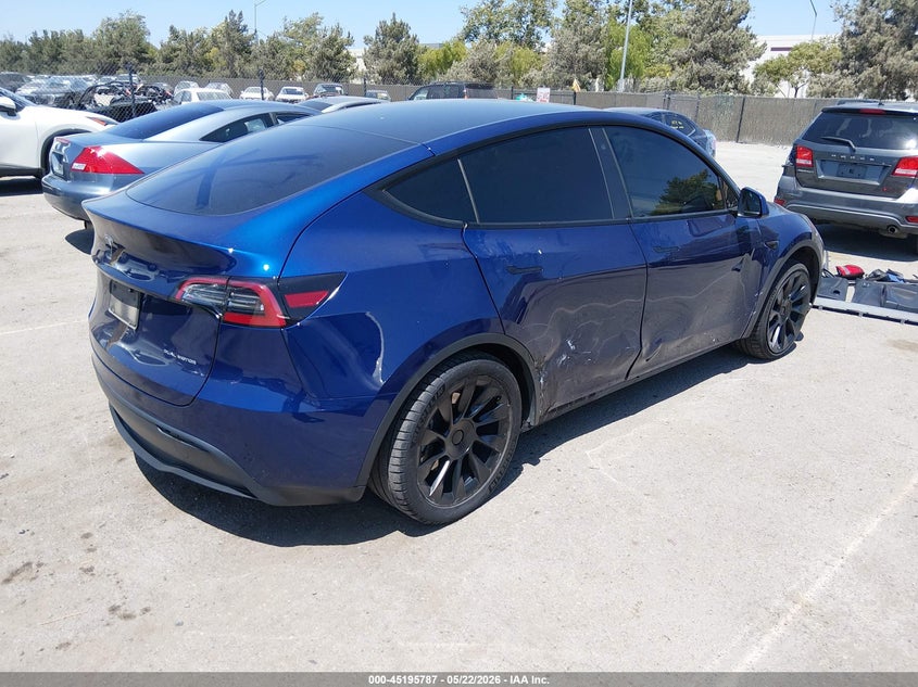 Vin: 7saygdee7pf766980, lot: 45693515, tesla model y awd/long range dual motor all-wheel drive 20234