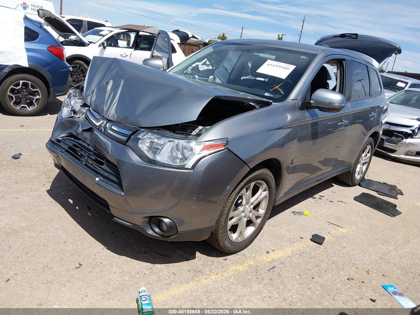 Vin: ja4az3a38ez011457, lot: 45693676, mitsubishi outlander se 20142