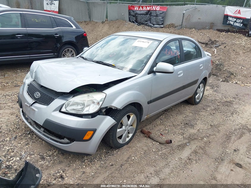 2009 Kia Rio 1.6 Sx silver Lot 111045196278 Vin KNADE223796482107