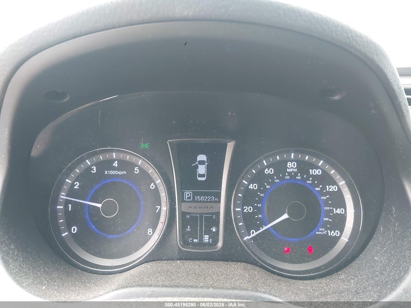 2013 Hyundai Azera VIN: KMHFH4JG4DA267417 Lot: 45196290