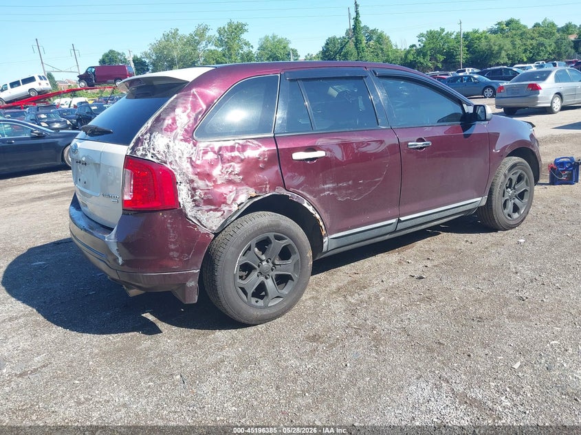 2011 Ford Edge 3.5 Sel Purple Lot 111045196385 Vin 2FMDK4JC4BBA28912