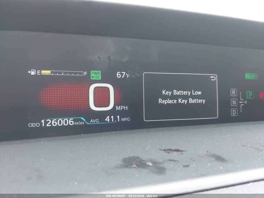 2016 TOYOTA PRIUS auction photo 7