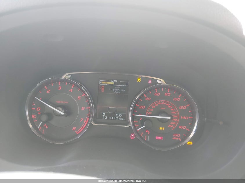 2015 Subaru Wrx Limited VIN: JF1VA1G66F9833606 Lot: 45196580