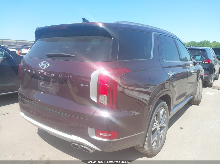 Vin: km8r5dhe3mu329222, lot: 45694369, hyundai palisade limited 20214