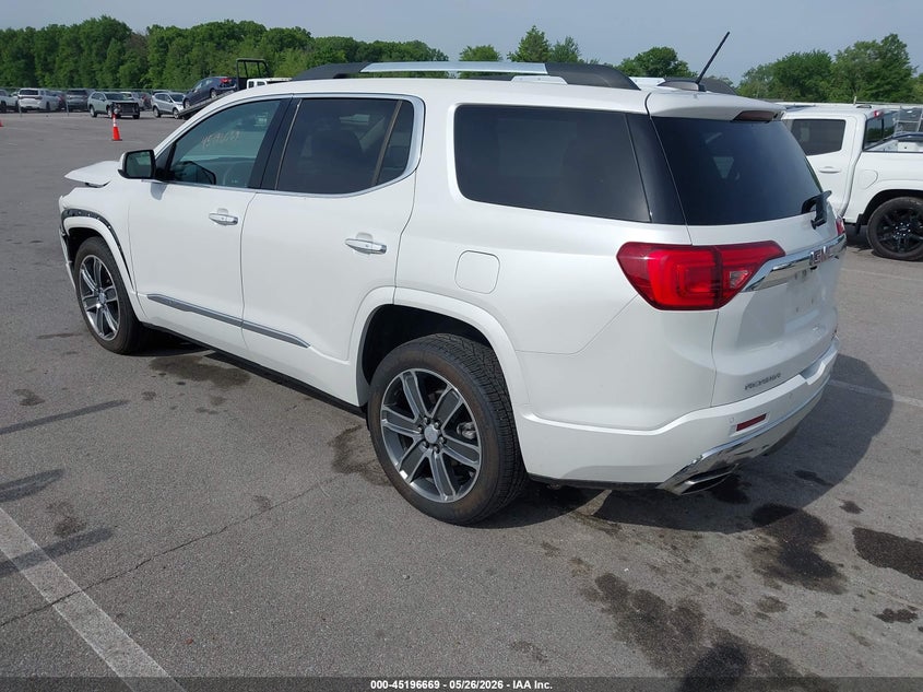 Vin: 1gkknxls2jz103874, lot: 45694397, gmc acadia denali 20183