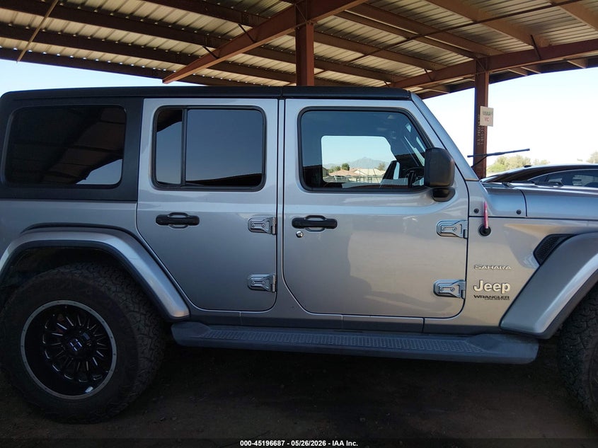 2020 Jeep Wrangler Unlimited Sahara 4X4 VIN: 1C4HJXEN6LW153545 Lot: 45196687