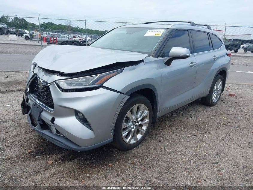 Vin: 5tdyzrah2ls022293, lot: 45694566, toyota highlander limited 20202
