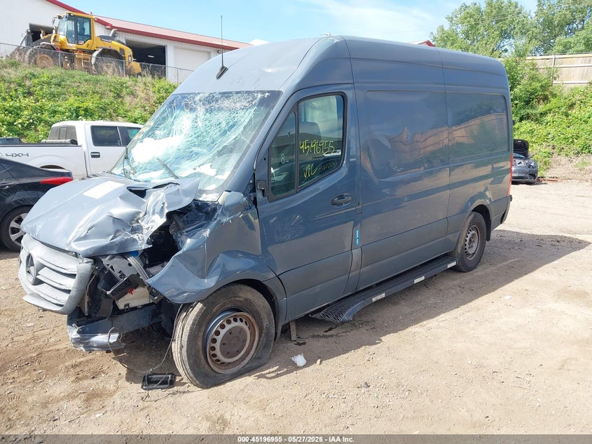 Vin: wd4pf0cd2kp102606, lot: 45694683, mercedes-benz sprinter 2500 high roof v6 20192