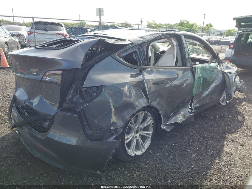 Vin: 7saygdee3nf427792, lot: 45694713, tesla model y long range dual motor all-wheel drive 20224