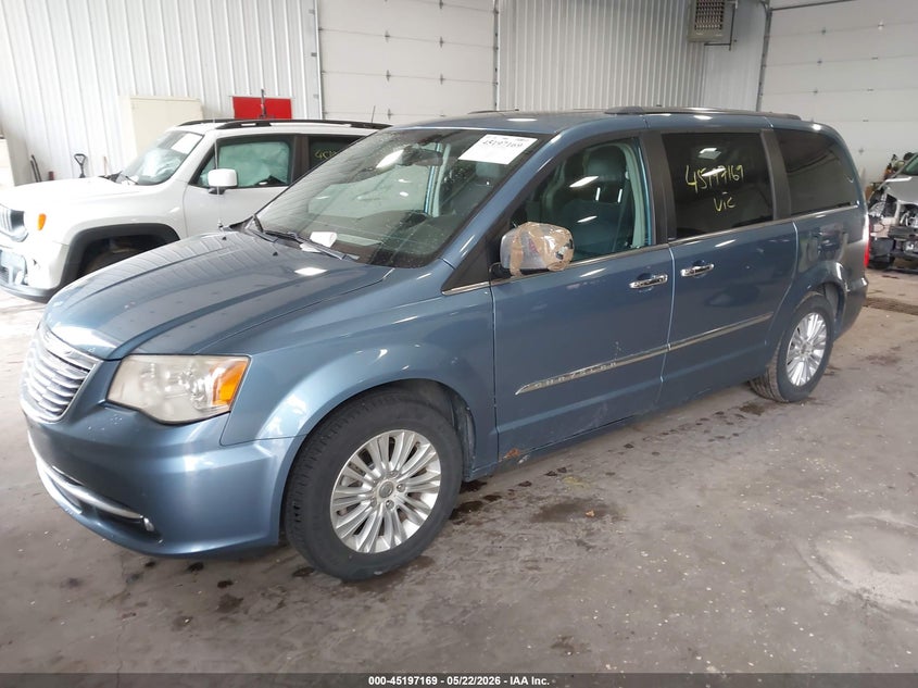 Vin: 2c4rc1gg3cr134163, lot: 45694897, chrysler town & country limited 20122