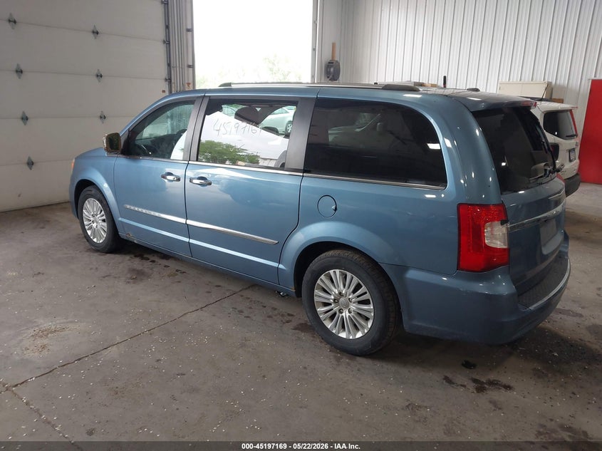 Vin: 2c4rc1gg3cr134163, lot: 45694897, chrysler town & country limited 20123