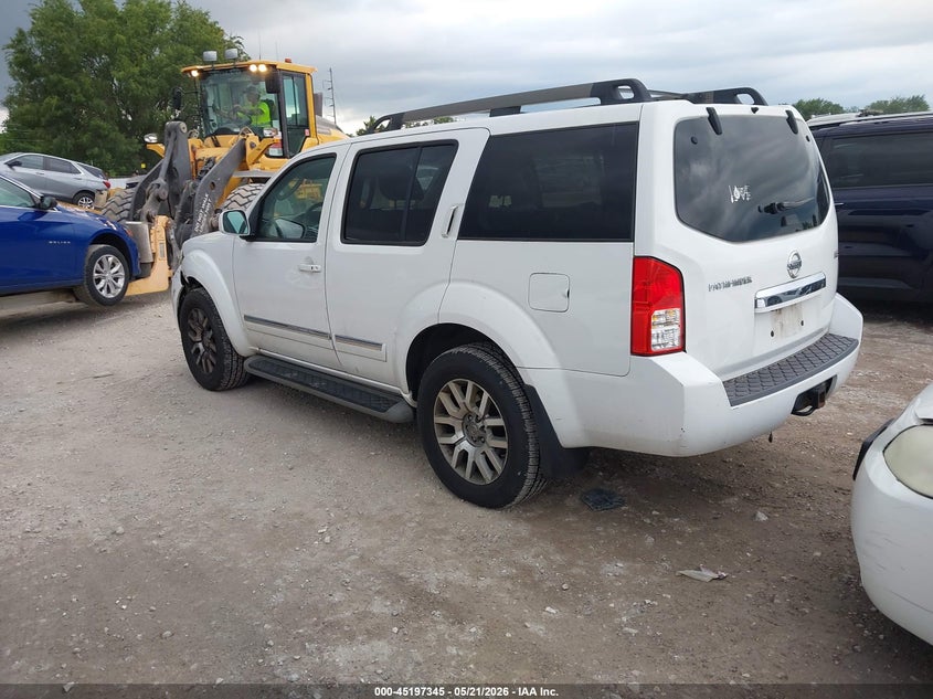 Vin: 5n1ar1nb0bc609046, lot: 45695074, nissan pathfinder le 20113