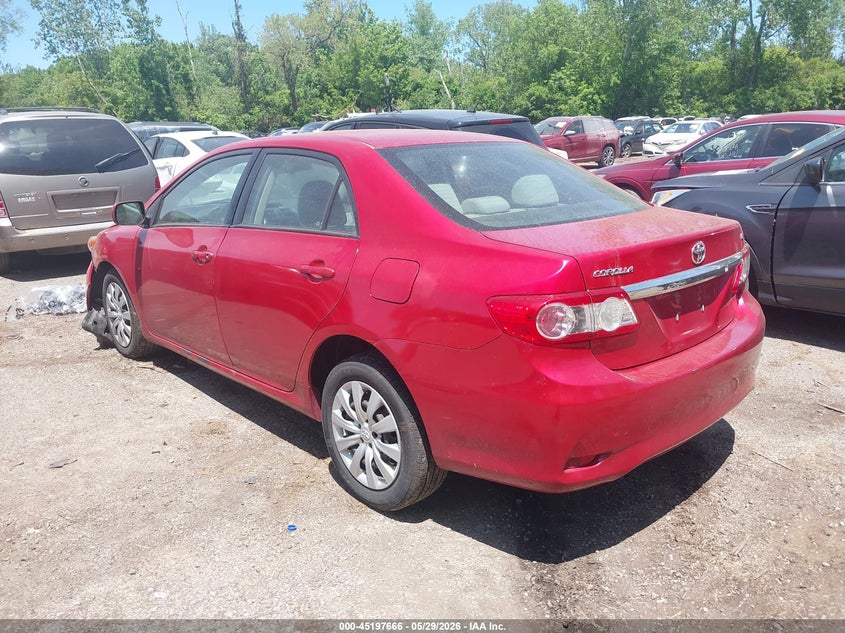 2012 Toyota Corolla 1.8 Le red Lot 111045197666 Vin 2T1BU4EE1CC802639