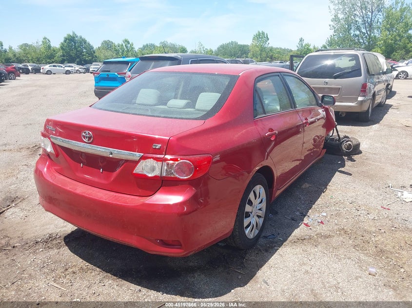 2012 Toyota Corolla 1.8 Le red Lot 111045197666 Vin 2T1BU4EE1CC802639