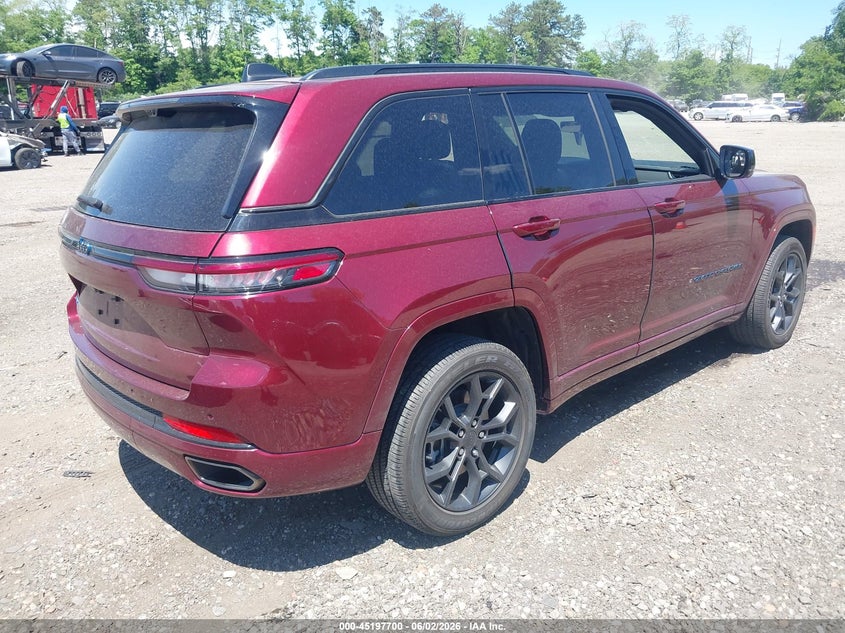 Vin: 1c4rjyb69r8505604, lot: 45695428, jeep grand cherokee 4xe anniversary edition 20244