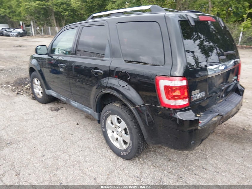 2012 Ford Escape 3.0 Limited black Lot 111045197725 Vin 1FMCU9EG5CKB98476