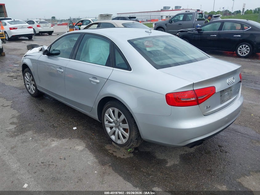 Vin: waubfafl6dn044038, lot: 45695630, audi a4 2.0t premium 20133