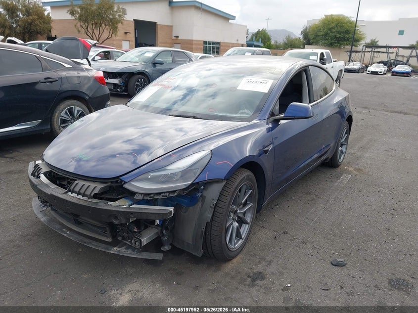 Vin: 5yj3e1ea0pf615360, lot: 45695680, tesla model 3 rear-wheel drive 20232