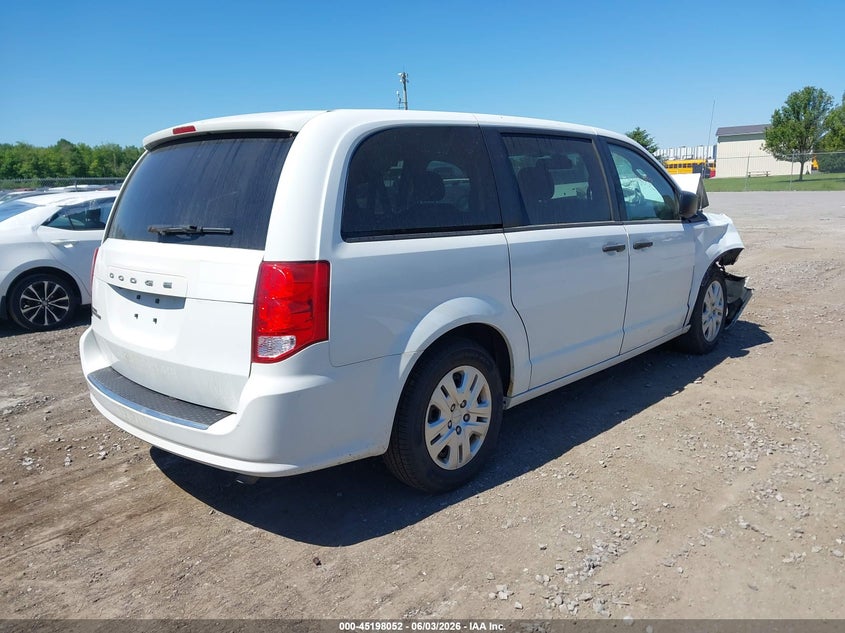 Vin: 2c4rdgbg6kr602456, lot: 45695780, dodge grand caravan se 20194