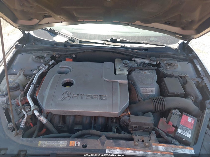 2011 Ford Fusion 2.5 Hybrid Grey Lot 111045198136 Vin 3FADP0L39BR272249