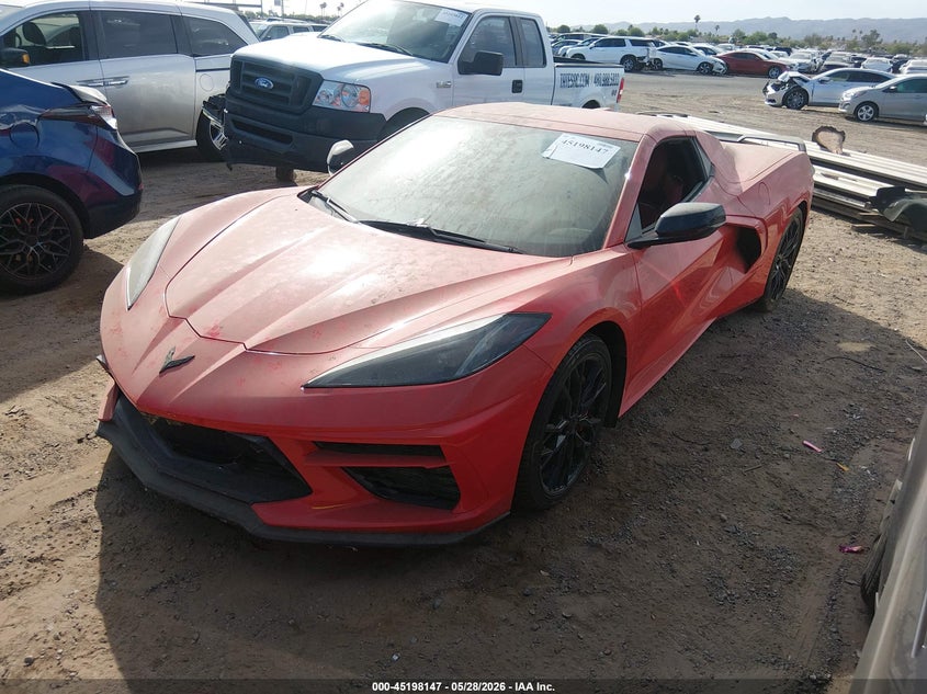 Vin: 1g1yb3d41p5112842, lot: 45695875, chevrolet corvette stingray rwd  2lt 20232