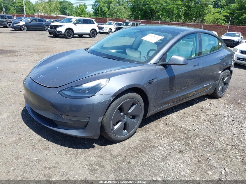 Vin: 5yj3e1eb1pf633052, lot: 45695960, tesla model 3 long range dual motor all-wheel drive 20232