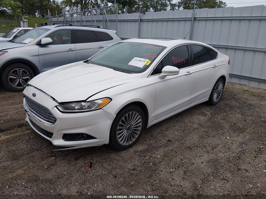 Vin: 3fa6p0k91fr182453, lot: 45695977, ford fusion titanium 20152