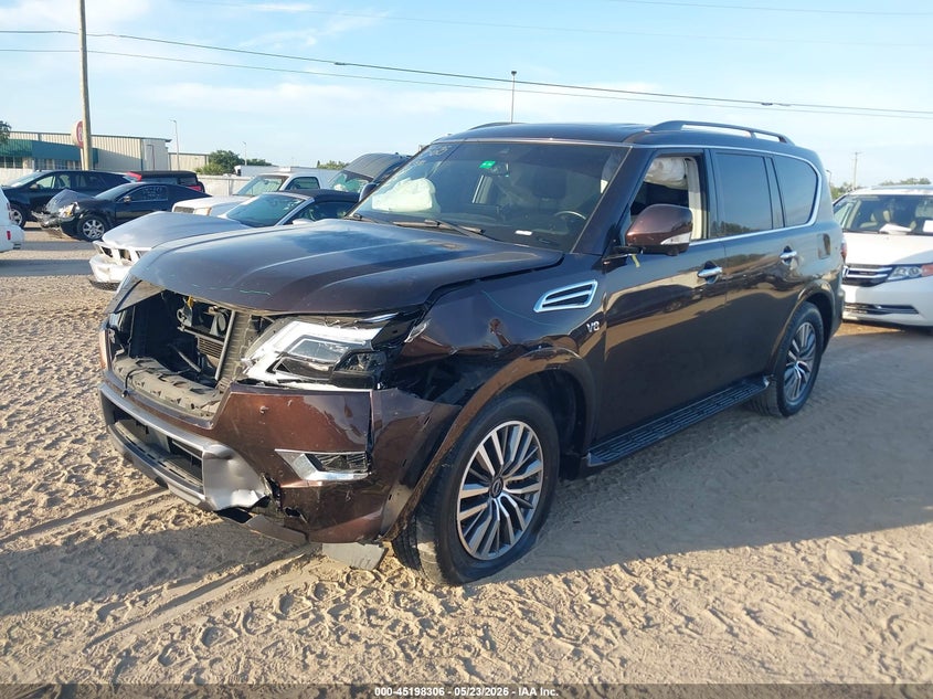 Vin: jn8ay2ba9m9372487, lot: 45696034, nissan armada sl 2wd 20212