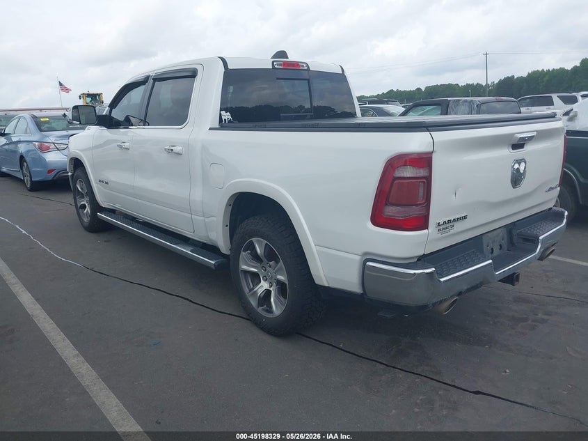 Vin: 1c6srfjm8ln204045, lot: 45696057, ram 1500 laramie  4x4 5'7 box 20203