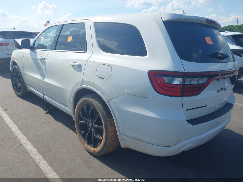 Vin: 1c4rdhagxkc847762, lot: 45696078, dodge durango sxt plus rwd 20193