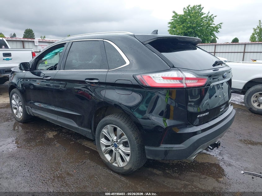 Vin: 2fmpk4k91kbc10681, lot: 45696131, ford edge titanium 20193