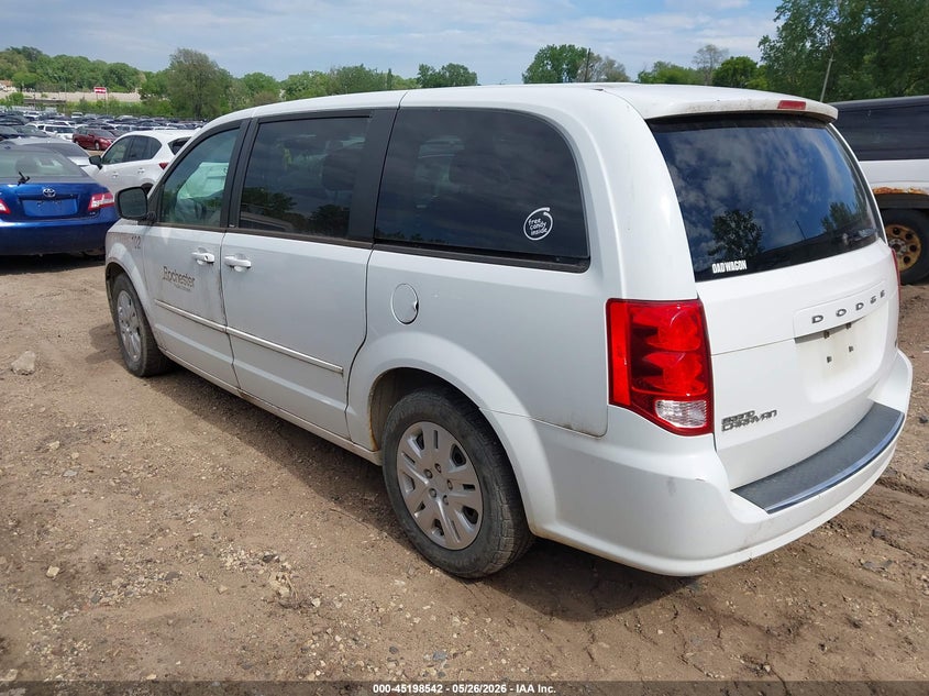Vin: 2c4rdgbg7er186339, lot: 45696270, dodge grand caravan se 20143