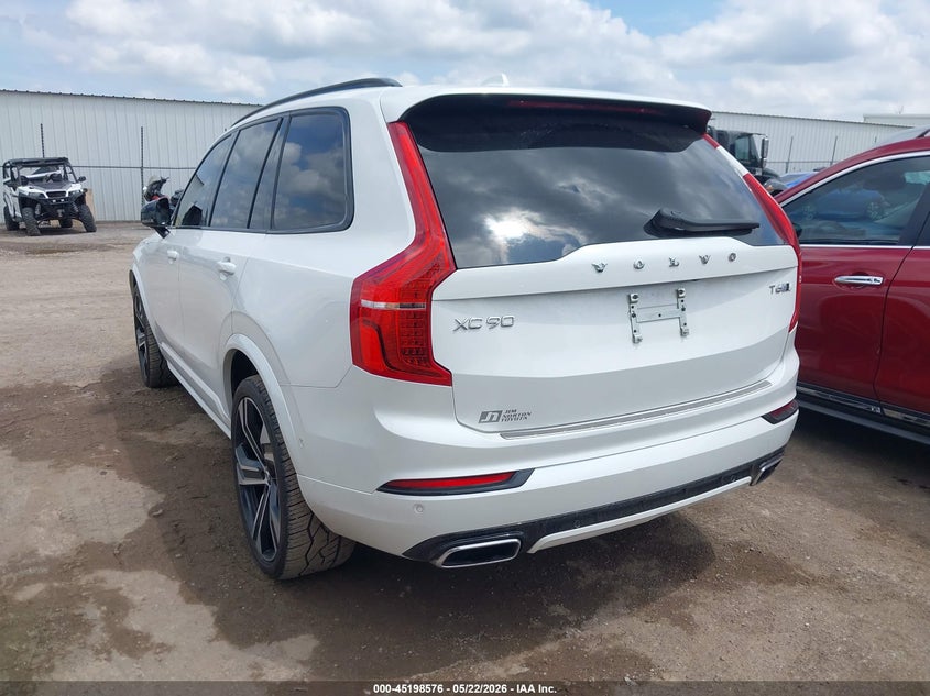 Vin: yv4a22pm9l1620280, lot: 45696304, volvo xc90 t6 r-design 7 passenger 20203