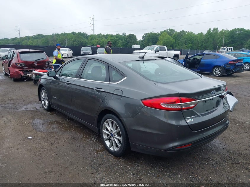 Vin: 3fa6p0lu8hr240628, lot: 45696413, ford fusion hybrid se 20173