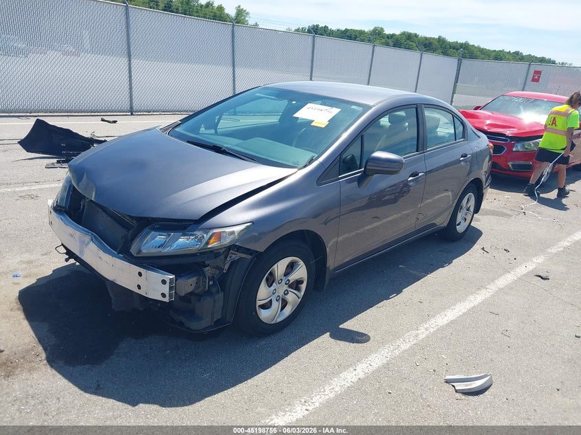 Vin: 19xfb2f56ee061497, lot: 45696484, honda civic lx 20142