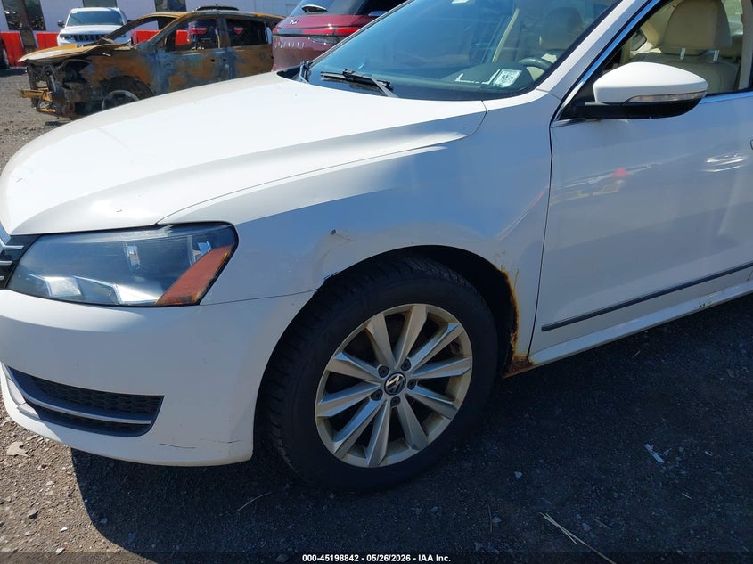2012 Volkswagen Passat 2.5 2.5l Sel White Lot 111045198842 Vin 1VWCP7A34CC063967
