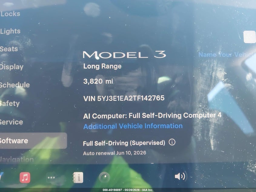2026 TESLA MODEL 3 auction photo 7