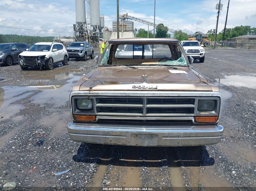 1989 DODGE D/W SERIES COUPE 5.2L V8 FI OHV F