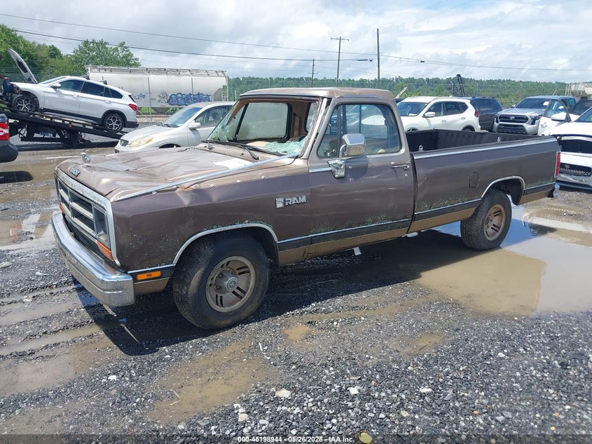 1989 DODGE D/W SERIES COUPE 5.2L V8 FI OHV F