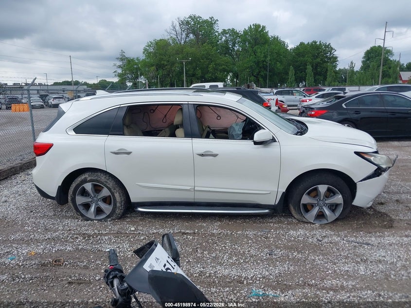 2014 Acura Mdx VIN: 5FRYD4H21EB023556 Lot: 45198974